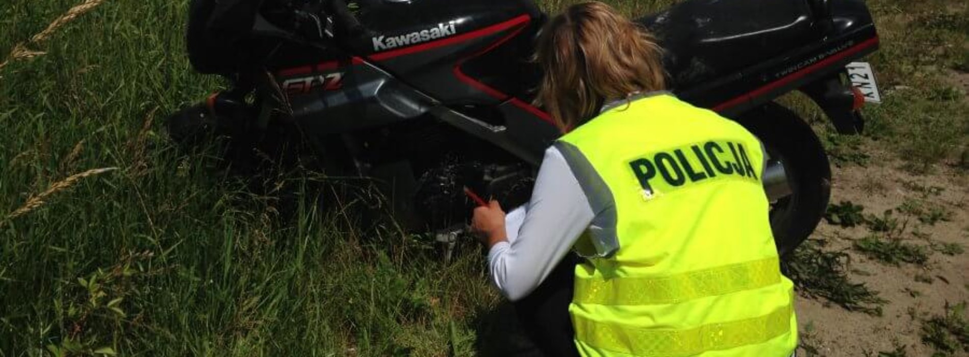 POLICJANCI ZATRZYMALI SPRAWCÓW KRADZIEŻY MOTOCYKLA