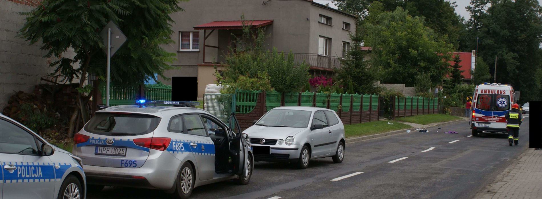 TRAGICZNY WYPADEK DROGOWY NA ULICY MIRKOWSKIEJ W WIERUSZOWIE