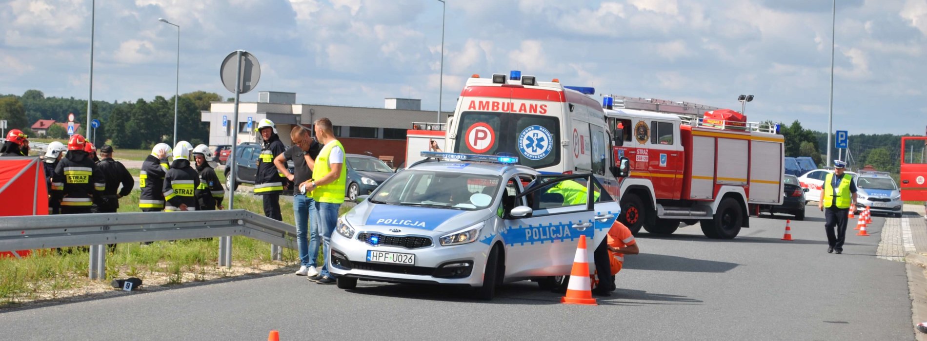 ŚMIERTELNY WYPADEK W CHOJNACH W POWIECIE WIERUSZOWSKIM